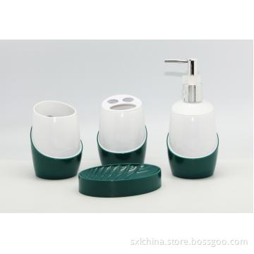 4pc Lip Stick Bathroom Set